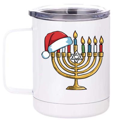 Jewish Christmas Hanukkah Chanukah Holiday 12 oz Stainless Steel Tumbler Cup