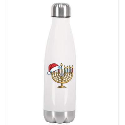 Jewish Christmas Hanukkah Chanukah Holiday Stainless Steel Insulated Water Bottle