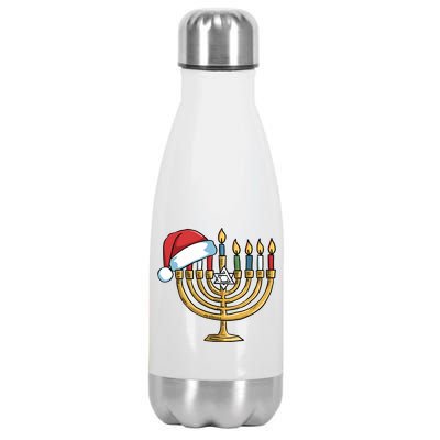 Jewish Christmas Hanukkah Chanukah Holiday Stainless Steel Insulated Water Bottle