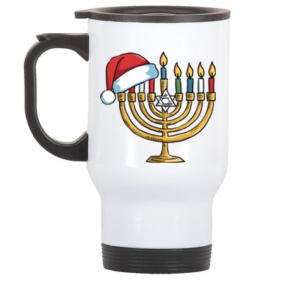 Jewish Christmas Hanukkah Chanukah Holiday Stainless Steel Travel Mug