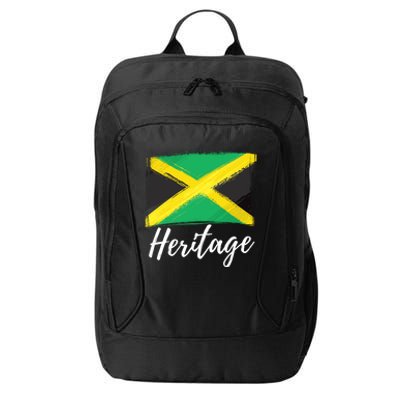 Jamaica Caribbean Heritage Flag Proud Caribbean Jamaican Dna Funny Gift City Backpack