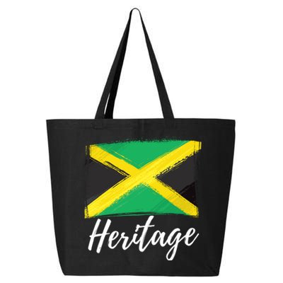 Jamaica Caribbean Heritage Flag Proud Caribbean Jamaican Dna Funny Gift 25L Jumbo Tote