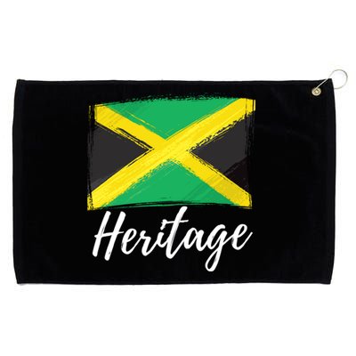 Jamaica Caribbean Heritage Flag Proud Caribbean Jamaican Dna Funny Gift Grommeted Golf Towel