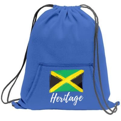 Jamaica Caribbean Heritage Flag Proud Caribbean Jamaican Dna Funny Gift Sweatshirt Cinch Pack Bag