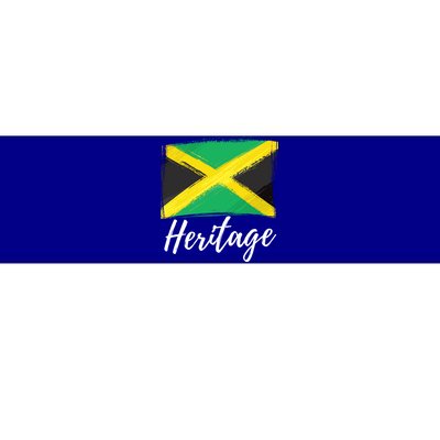 Jamaica Caribbean Heritage Flag Proud Caribbean Jamaican Dna Funny Gift Bumper Sticker