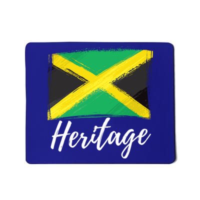 Jamaica Caribbean Heritage Flag Proud Caribbean Jamaican Dna Funny Gift Mousepad