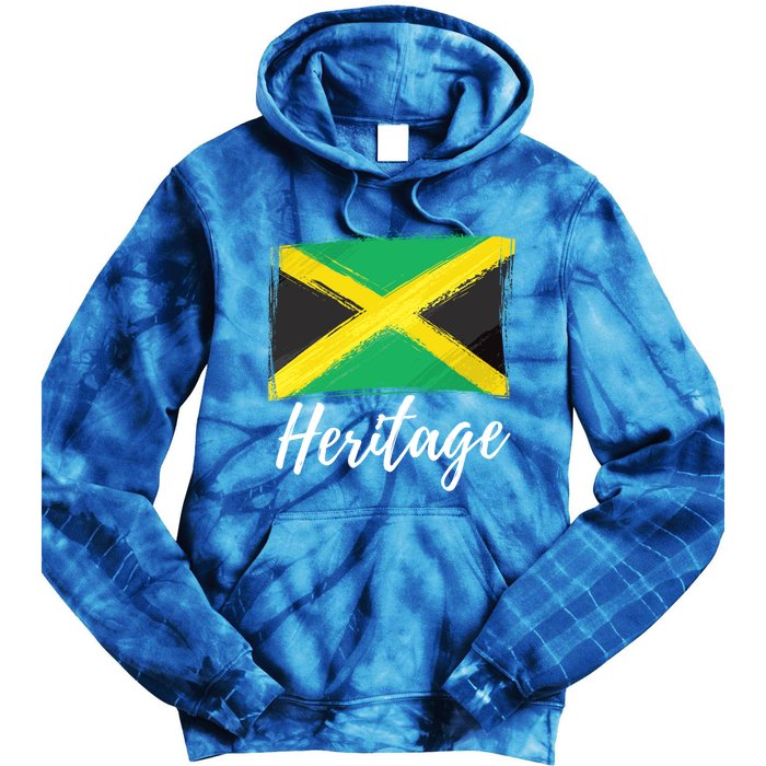 Jamaica Caribbean Heritage Flag Proud Caribbean Jamaican Dna Funny Gift Tie Dye Hoodie