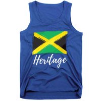 Jamaica Caribbean Heritage Flag Proud Caribbean Jamaican Dna Funny Gift Tank Top