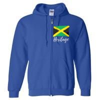 Jamaica Caribbean Heritage Flag Proud Caribbean Jamaican Dna Funny Gift Full Zip Hoodie