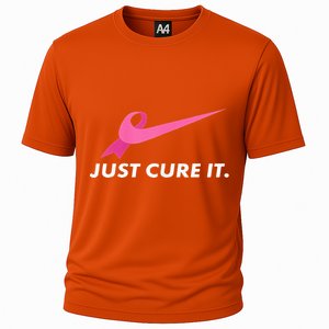 Just Cure It Breast Cancer Awareness Cooling Performance Crew T-Shirt