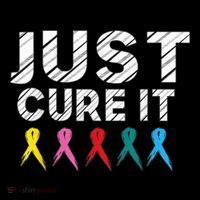 Just Cure It Tee  Wo Kid Cancer Survivors Fight It 16 in Basic Backpack