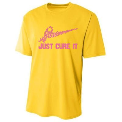 Just Cure It Breast Cancer Performance Sprint T-Shirt