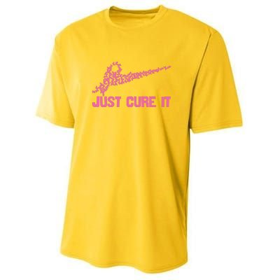 Just Cure It Breast Cancer Youth Performance Sprint T-Shirt