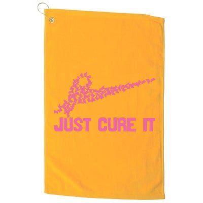 Just Cure It Breast Cancer Platinum Collection Golf Towel