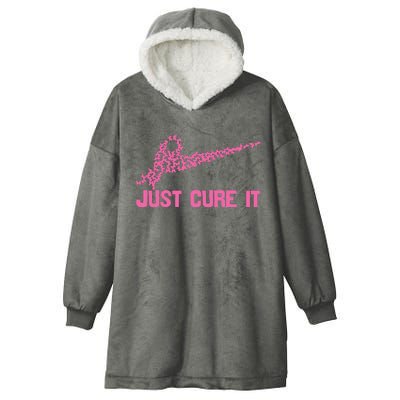 Just Cure It Breast Cancer Hooded Wearable Blanket