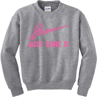 Just Cure It Breast Cancer Kids Sweatshirt