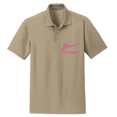 Just Cure It Breast Cancer Dry Zone Grid Polo