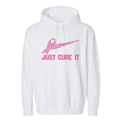 Just Cure It Breast Cancer Garment-Dyed Fleece Hoodie