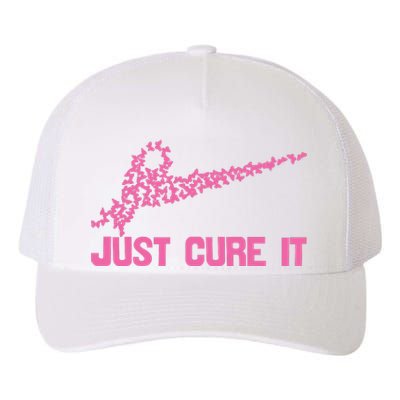 Just Cure It Breast Cancer Yupoong Adult 5-Panel Trucker Hat