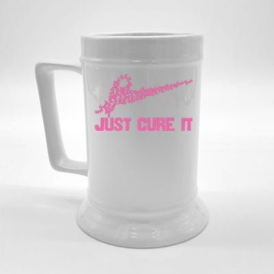 Just Cure It Breast Cancer Beer Stein