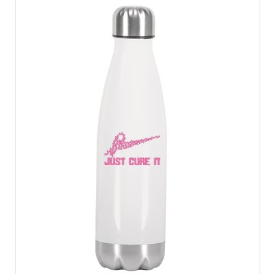 Just Cure It Breast Cancer Stainless Steel Insulated Water Bottle