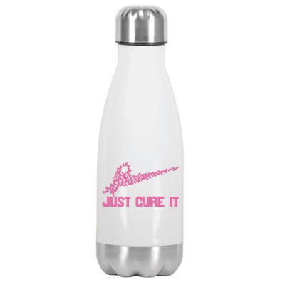 Just Cure It Breast Cancer Stainless Steel Insulated Water Bottle