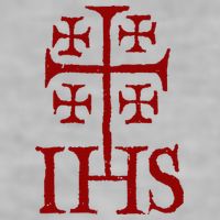 Jerusalem Cross Ihs Knights Templar Ladies PosiCharge Tri-Blend Wicking Tank