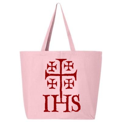 Jerusalem Cross Ihs Knights Templar 25L Jumbo Tote