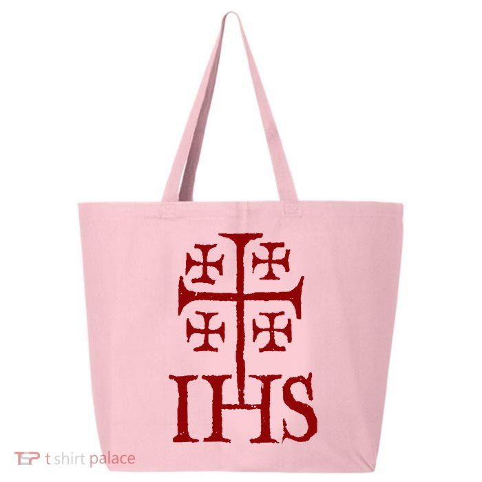 Jerusalem Cross Ihs Knights Templar 25L Jumbo Tote