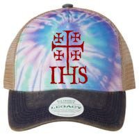 Jerusalem Cross Ihs Knights Templar Legacy Tie Dye Trucker Hat
