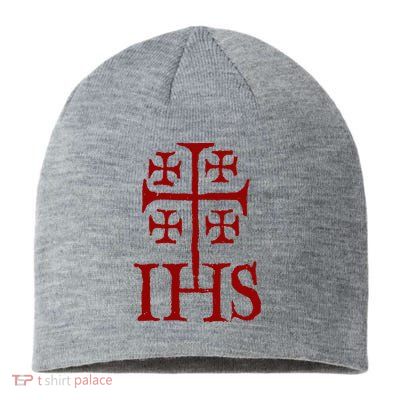 Jerusalem Cross Ihs Knights Templar Sustainable Beanie