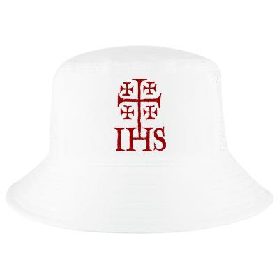 Jerusalem Cross Ihs Knights Templar Cool Comfort Performance Bucket Hat