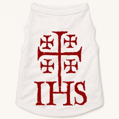 Jerusalem Cross Ihs Knights Templar Doggie Tank