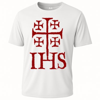 Jerusalem Cross Ihs Knights Templar Performance Shirt
