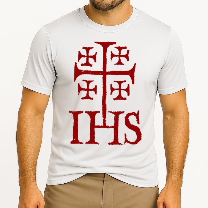 Jerusalem Cross Ihs Knights Templar Performance Shirt