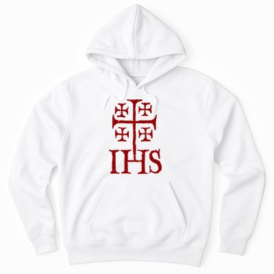 Jerusalem Cross Ihs Knights Templar Hoodie