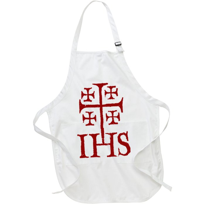 Jerusalem Cross Ihs Knights Templar Apron