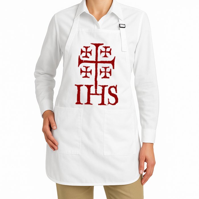 Jerusalem Cross Ihs Knights Templar Apron