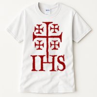 Jerusalem Cross Ihs Knights Templar Tall T-Shirt