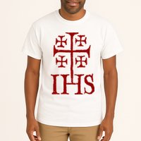 Jerusalem Cross Ihs Knights Templar Tall T-Shirt