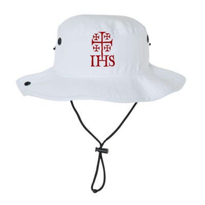 Jerusalem Cross Ihs Knights Templar Bucket Hat