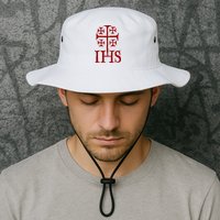 Jerusalem Cross Ihs Knights Templar Bucket Hat
