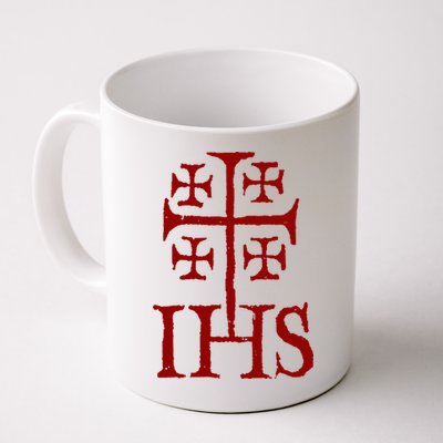 Jerusalem Cross Ihs Knights Templar Mug