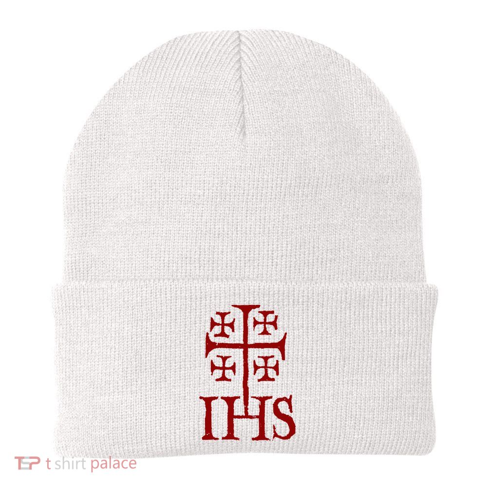 Jerusalem Cross Ihs Knights Templar Beanie