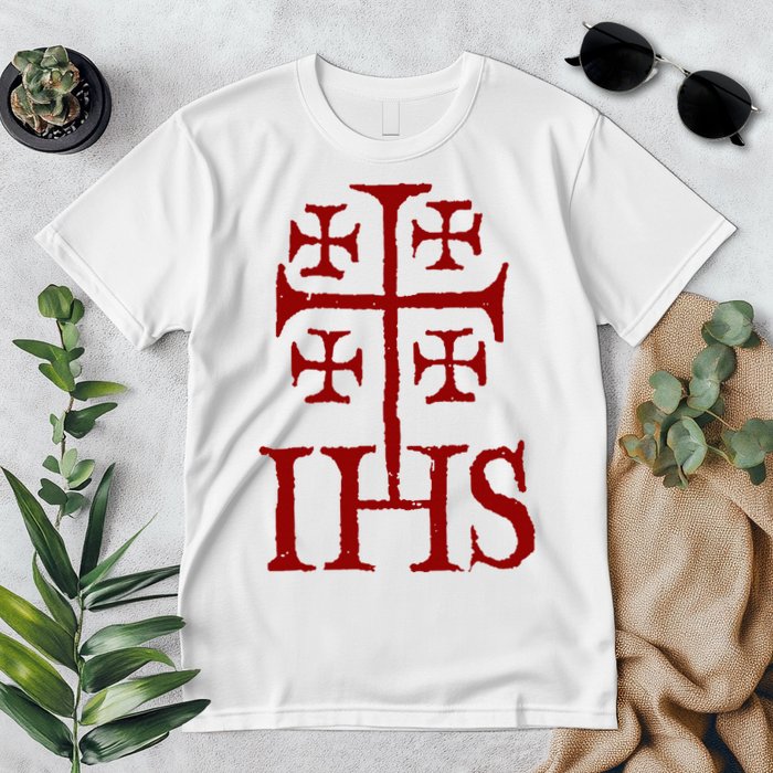 Jerusalem Cross Ihs Knights Templar Premium T-Shirt