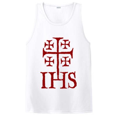 Jerusalem Cross Ihs Knights Templar PosiCharge Competitor Tank