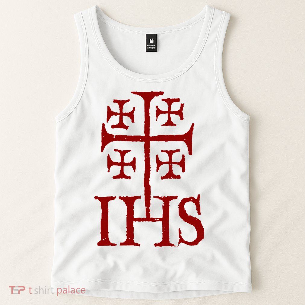 Jerusalem Cross Ihs Knights Templar Tank Top