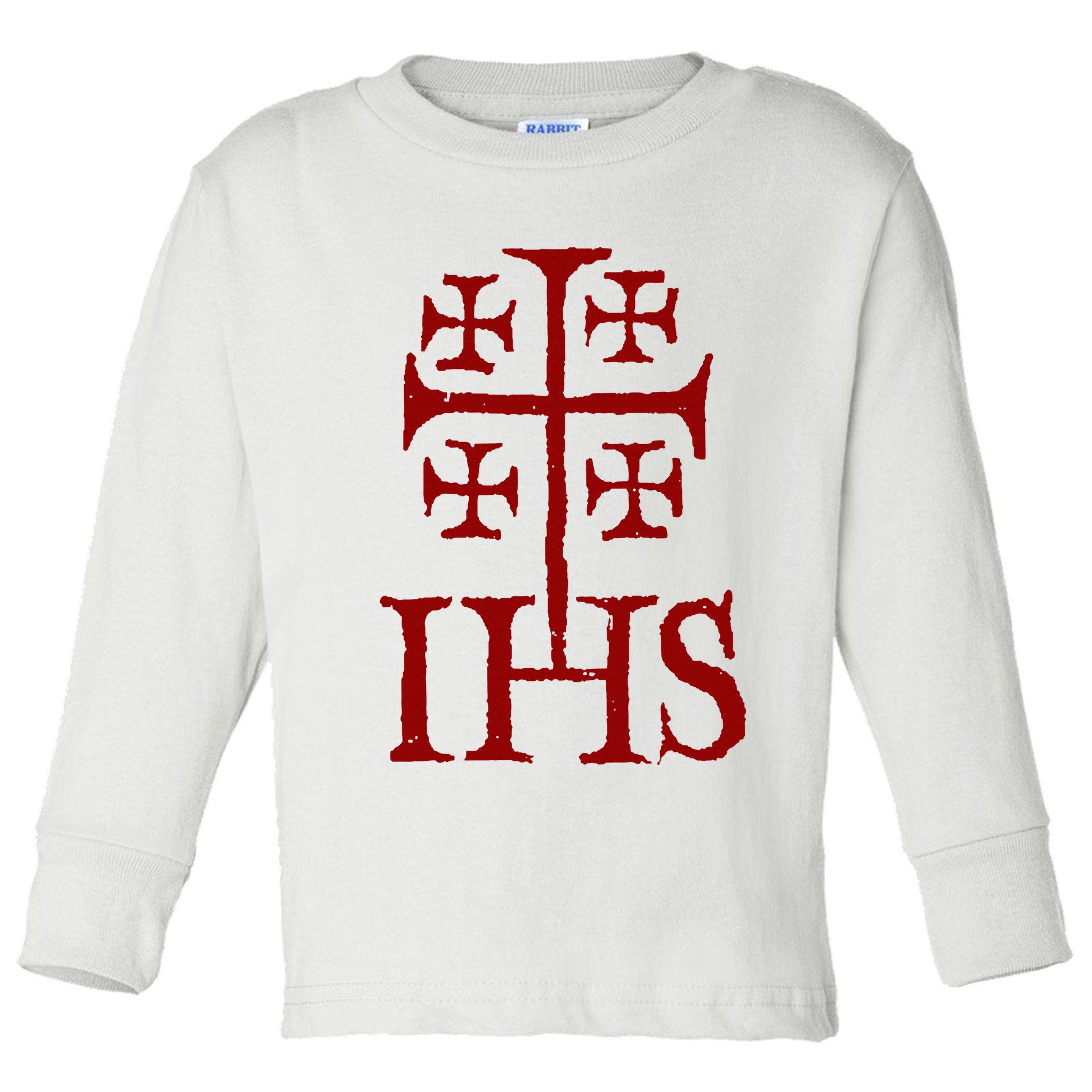 Jerusalem Cross Ihs Knights Templar Toddler Long Sleeve Shirt