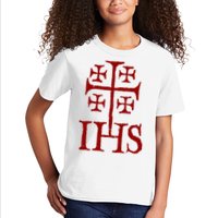 Jerusalem Cross Ihs Knights Templar Kids T-Shirt