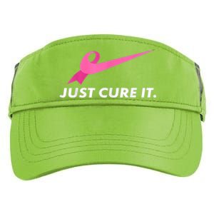 Just Cure It Breast Cancer Awareness Adult Drive Performance Visor